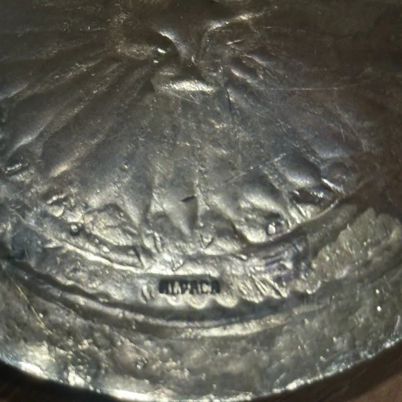 Silver Concho Belt with Black Leather - Picture 3 of 3